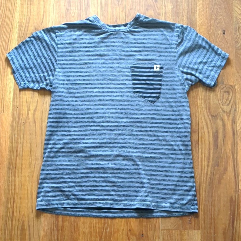 Tavik Striped T Shirt Large
